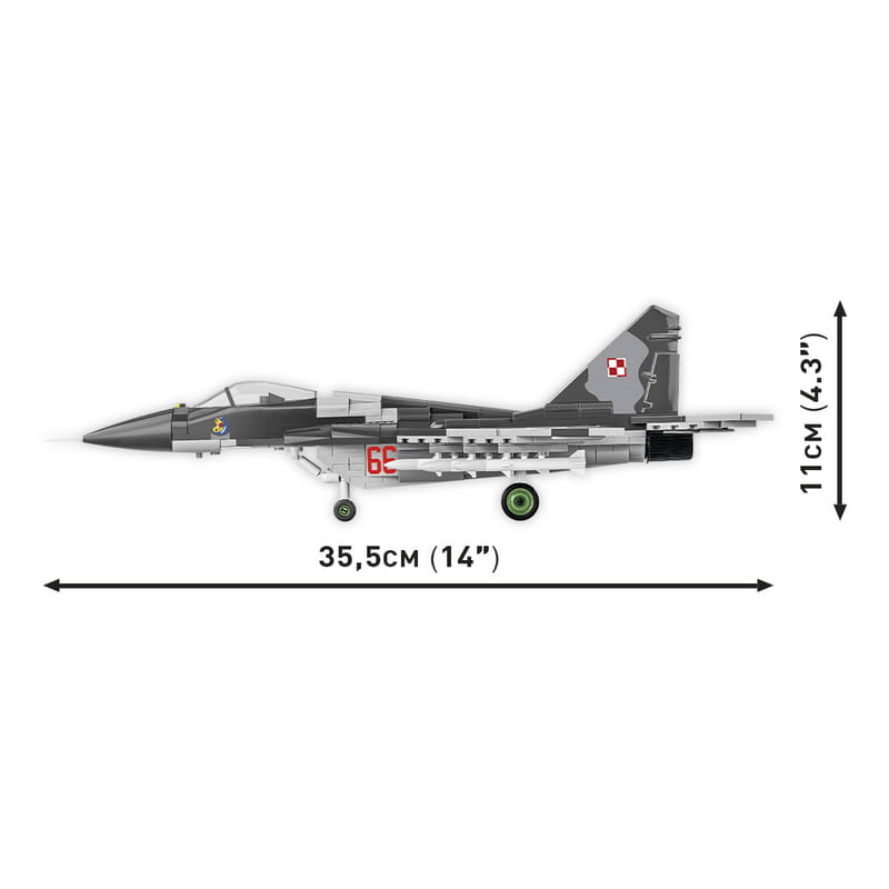 Конструктор COBI Самолет МиГ-29 (UA/PL) Fulcrum, 550 деталей (COBI-5840)
