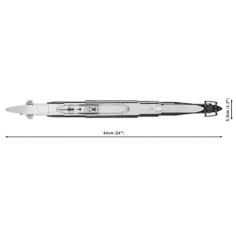 Конструктор COBI Подводная лодка Танг SS-306, 777 деталей (COBI-4831)