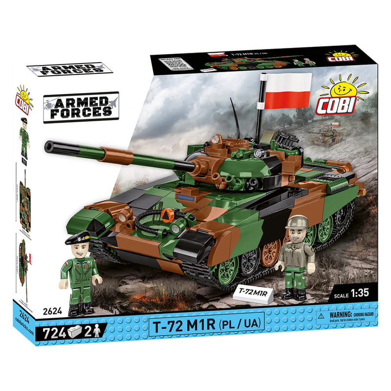 Конструктор COBI Танк Т-72 M1R (UA/PL), 724 детали (COBI-2624)
