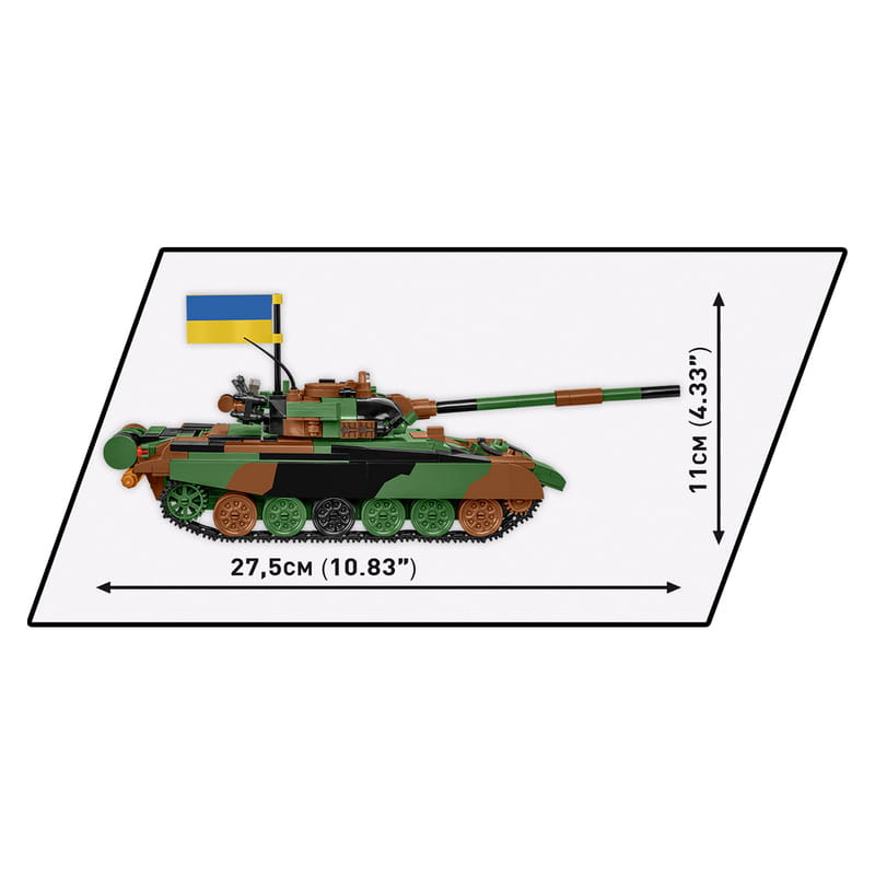 Конструктор COBI Танк Т-72 M1R (UA/PL), 724 детали (COBI-2624)