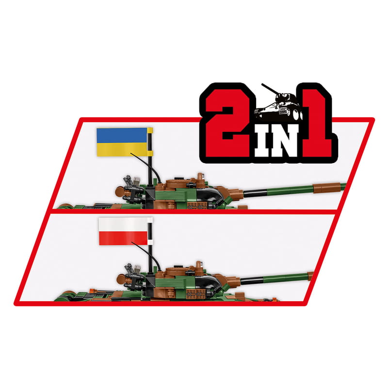 Конструктор COBI Танк Т-72 M1R (UA/PL), 724 детали (COBI-2624)