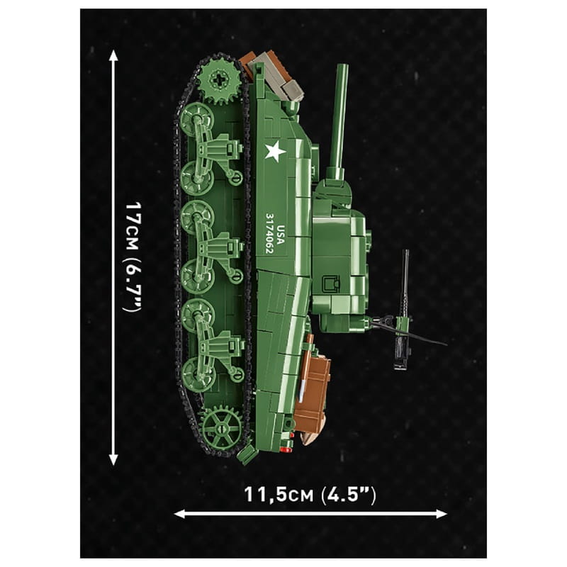 Конструктор COBI Company of Heroes 3 Танк M4 Шерман, 615 деталей (COBI-3044)
