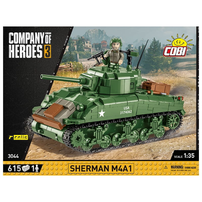 Конструктор COBI Company of Heroes 3 Танк M4 Шерман, 615 деталей (COBI-3044)
