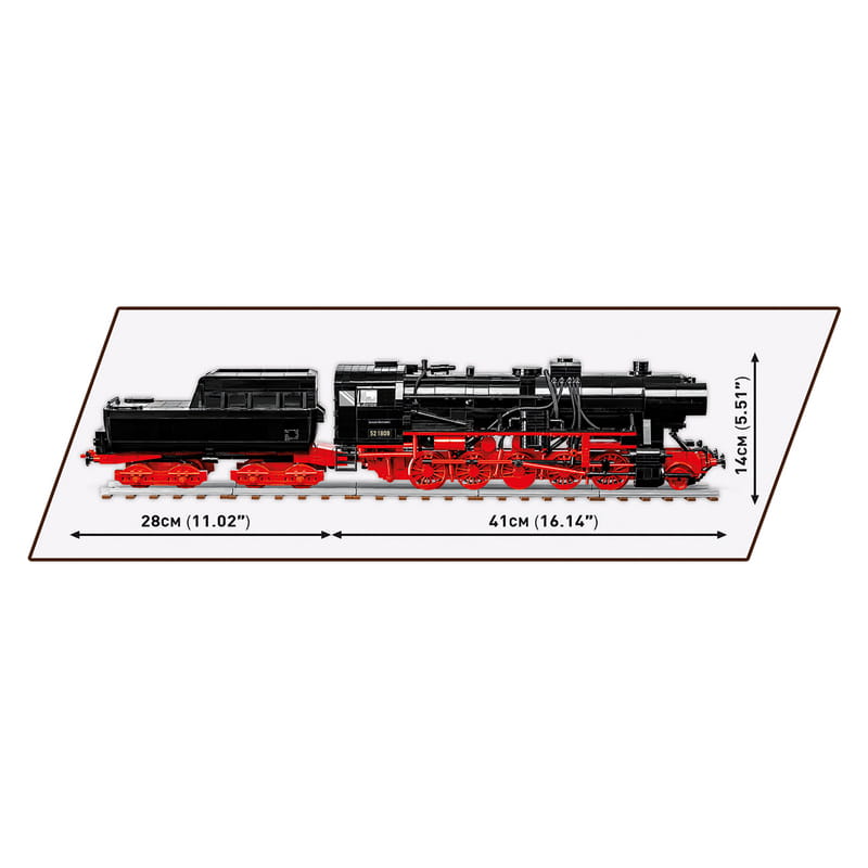 Конструктор COBI Локомотив DR BR Class 52 масштаб 1:35, 2505 деталей (COBI-6282)