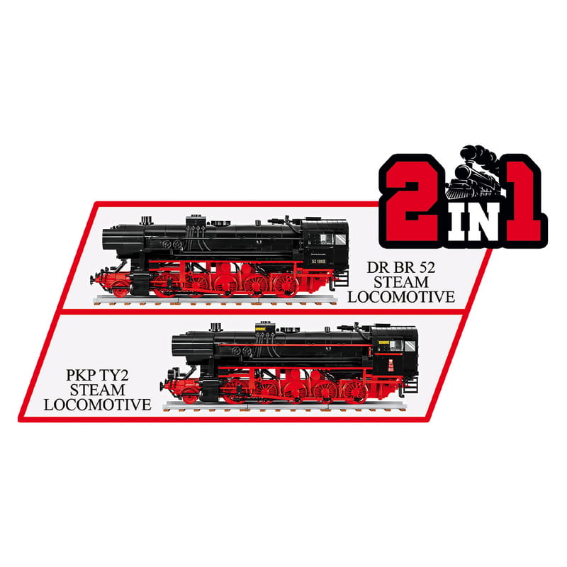 Конструктор COBI Локомотив DR BR Class 52 масштаб 1:35, 1723 детали (COBI-6283)