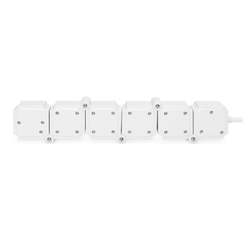 Фильтр питания Digitus DA-70620 4 розетки, 2 USB, 1.6 м, Black/White