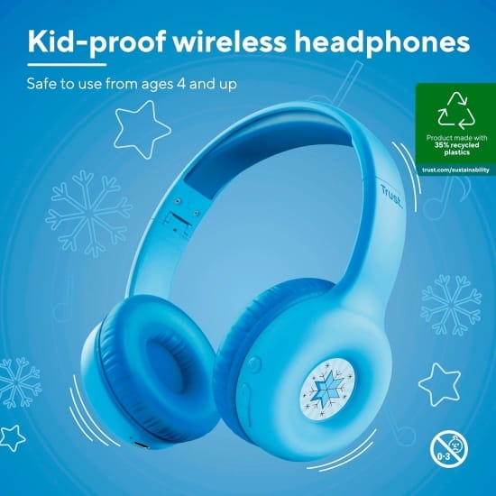 Bluetooth-гарнитура Trust Nouna Kids Wireless Blue (25275)