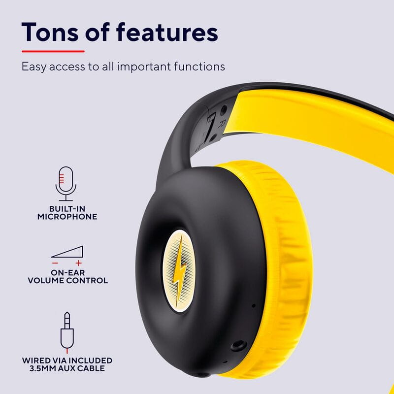 Bluetooth-гарнітура Trust On-ear Nouna Kids, Wireless Black (25405)