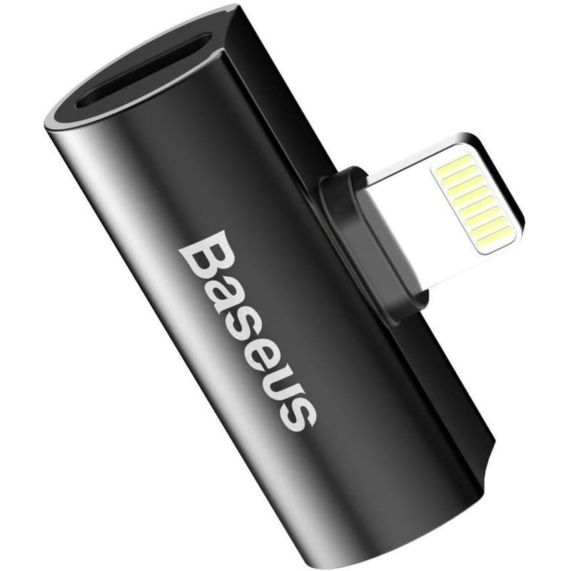 Адаптер Baseus Lightning - 2хLightning (M/F) L46 Black (CAL46-01)