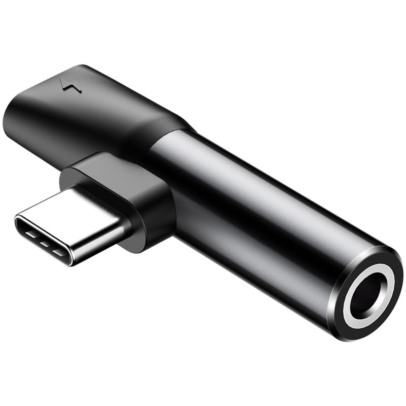 Адаптер Baseus USB Type C - USB Type C + 3.5mm (M/F) L41 Black (CATL41-01)