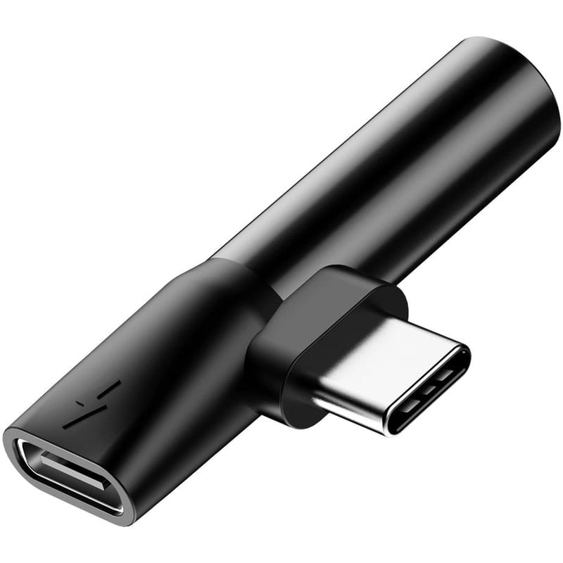 Адаптер Baseus USB Type C - USB Type C + 3.5mm (M/F) L41 Black (CATL41-01)
