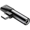 Фото - Адаптер Baseus USB Type C - USB Type C + 3.5mm (M/F) L41 Black (CATL41-01) | click.ua