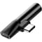Фото - Адаптер Baseus USB Type C - USB Type C + 3.5mm (M/F) L41 Black (CATL41-01) | click.ua