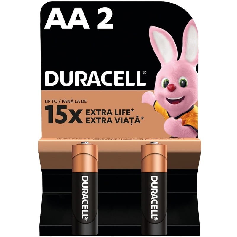 Батарейка Duracell MN1500 AA/LR06 BL 1x2 шт