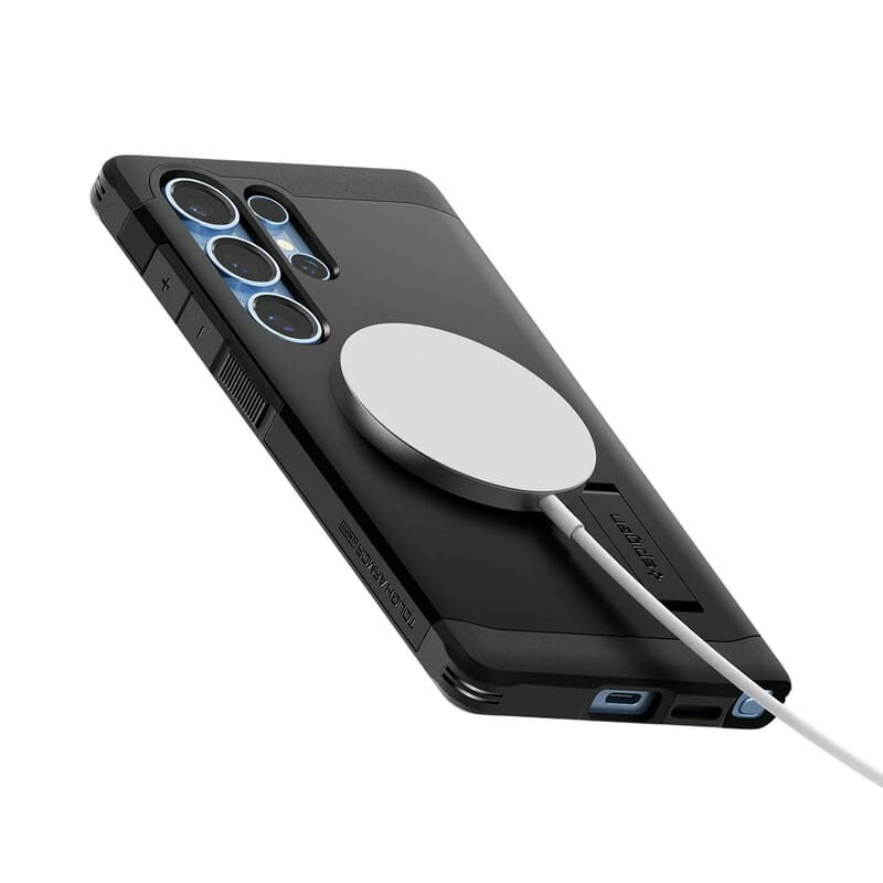 Чeхол-накладка Spigen Tough Armor для Samsung Galaxy S25 Ultra SM-S938 Black (ACS08964)