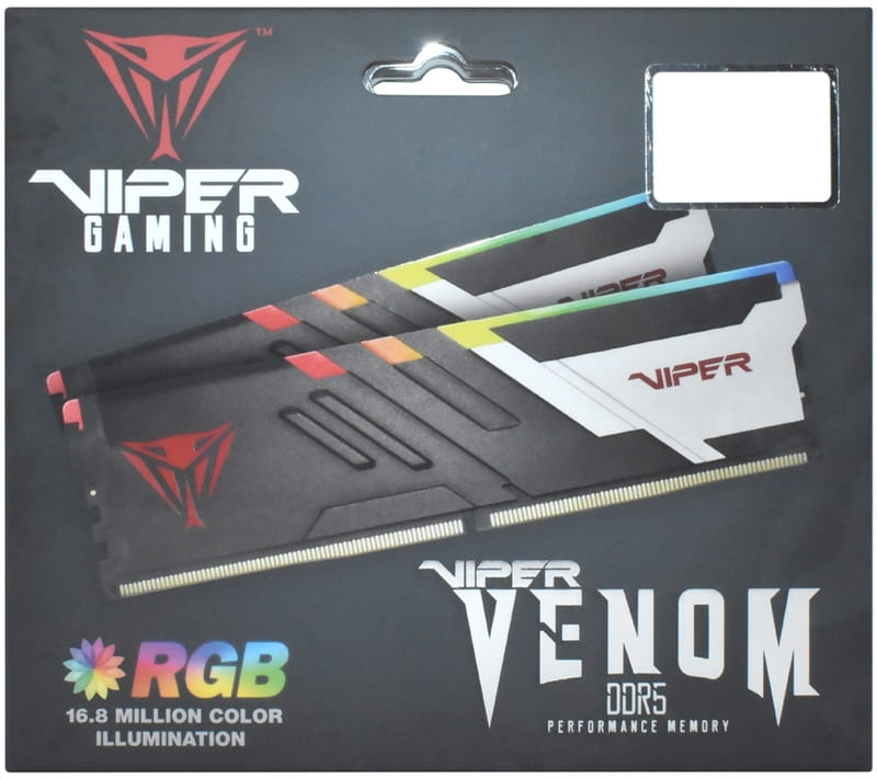 Модуль памяти DDR5 2x32GB/5600 Patriot Viper Venom RGB (PVVR564G560C40K)