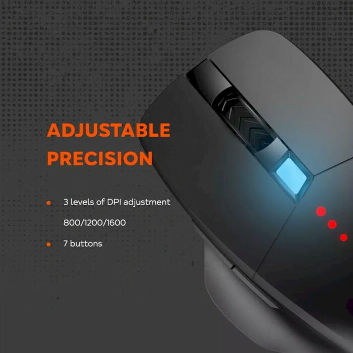 Мышь беспроводная Canyon CND-SGMW13 Black USB