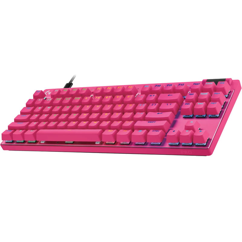 Клавiатура Logitech G PRO X TKL Rapid Magenta (920-013253)