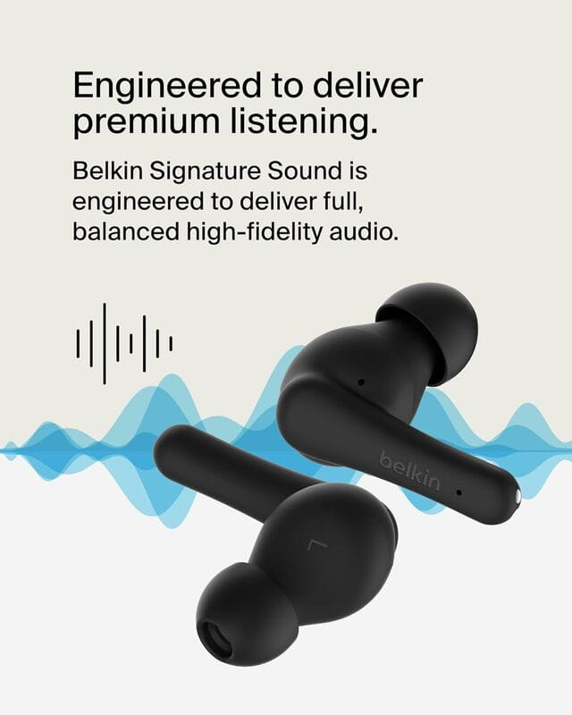 Bluetooth-гарнитура Belkin Soundform Rhythm True Wireless Black (AUC012BTBK)