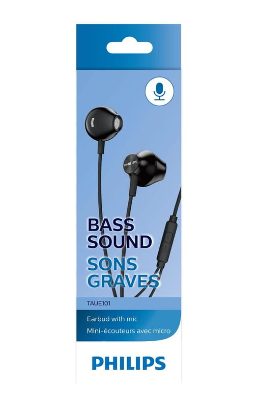 Гарнитура Philips In-ear Black (TAUE101BK/00)