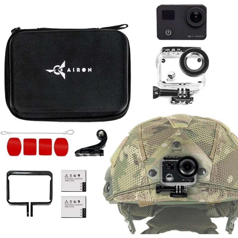 Екшн-камера AirOn ProCam 8 Black Набір екшн камери для тактичних шоломів (4822356754510)