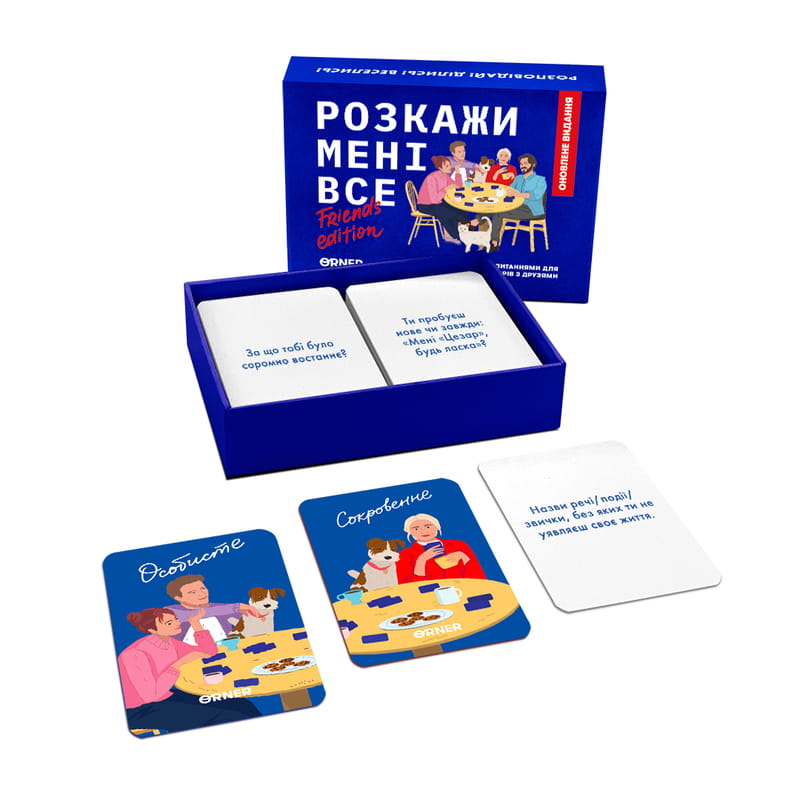 Разговорная игра Orner Расскажи мне все! Friends edition (orner-1607)