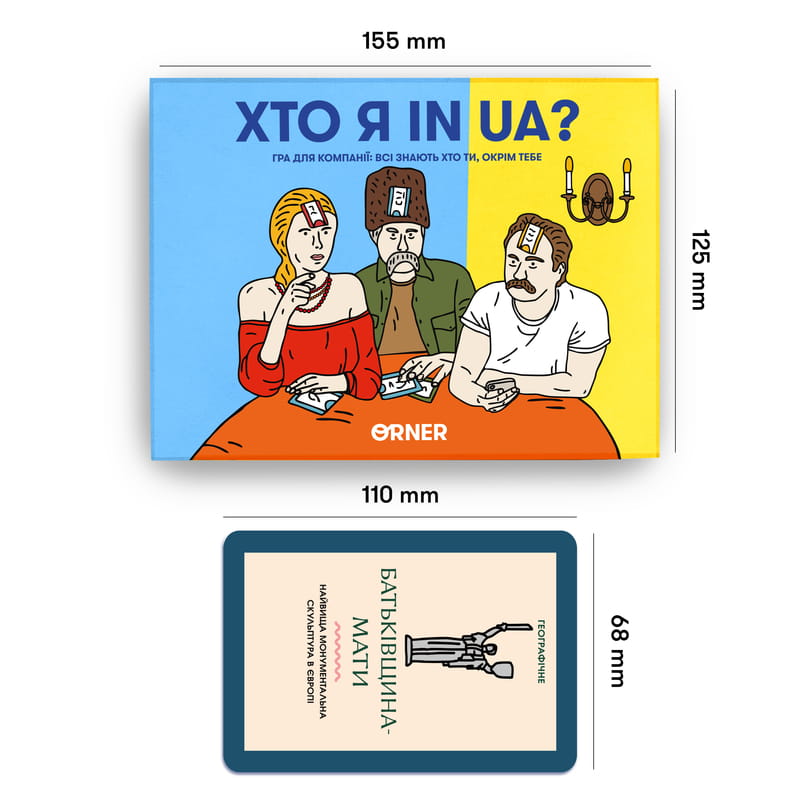 Игра для компании Orner Кто я in UA? (orner-2073)