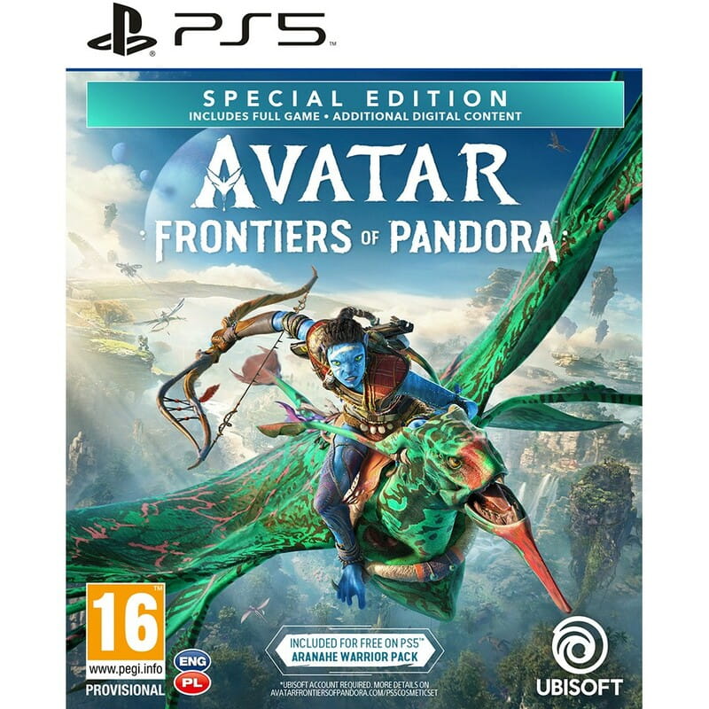 Гра Avatar: Frontiers of Pandora Special Edition для Sony PlayStation 5, Blu-ray (3307216253204)