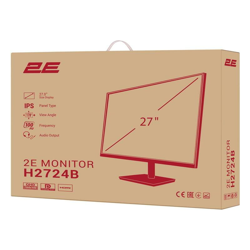 Монитор 2E 27" H2724B (2E-H2724B-01.UA) IPS Black 100Hz