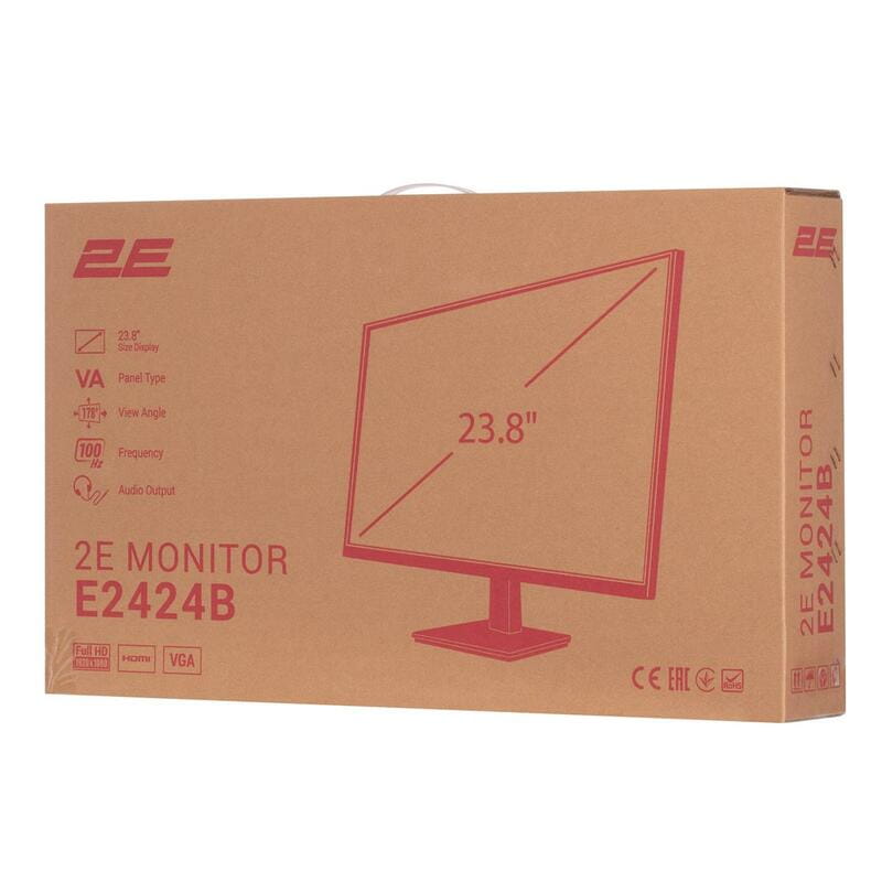 Монітор 2E 23.8" E2424B (2E-E2424B-01.UA) VA Black 100Hz