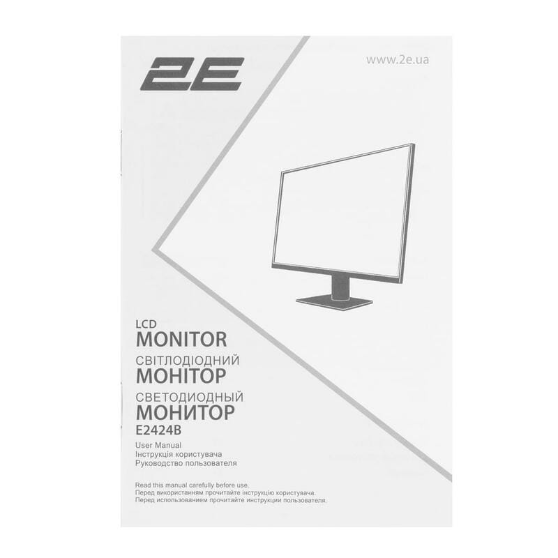 Монітор 2E 23.8" E2424B (2E-E2424B-01.UA) VA Black 100Hz