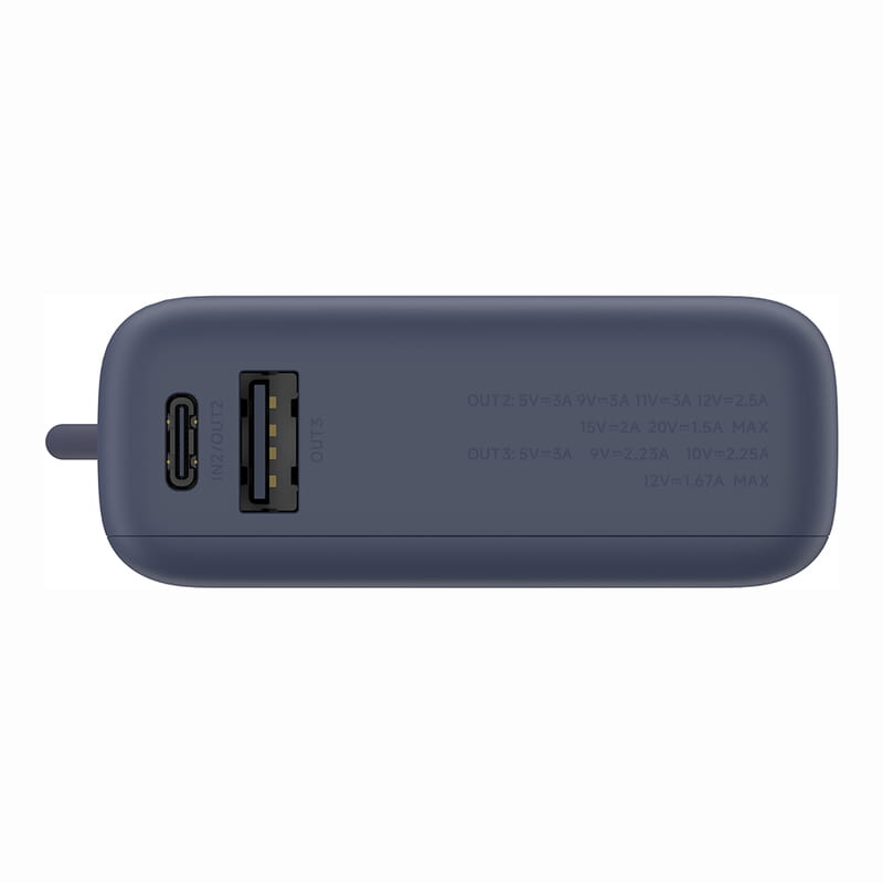 Універсальна мобільна батарея Xiaomi 10000mAh 33W Integrated Cable Blue  (BHR9341GL)