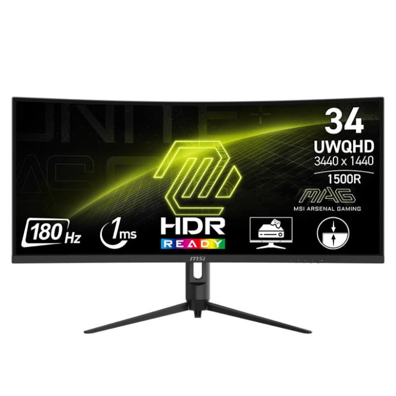 Монітор MSI 34" MAG 342CQR E2 VA Black Curved 180Hz