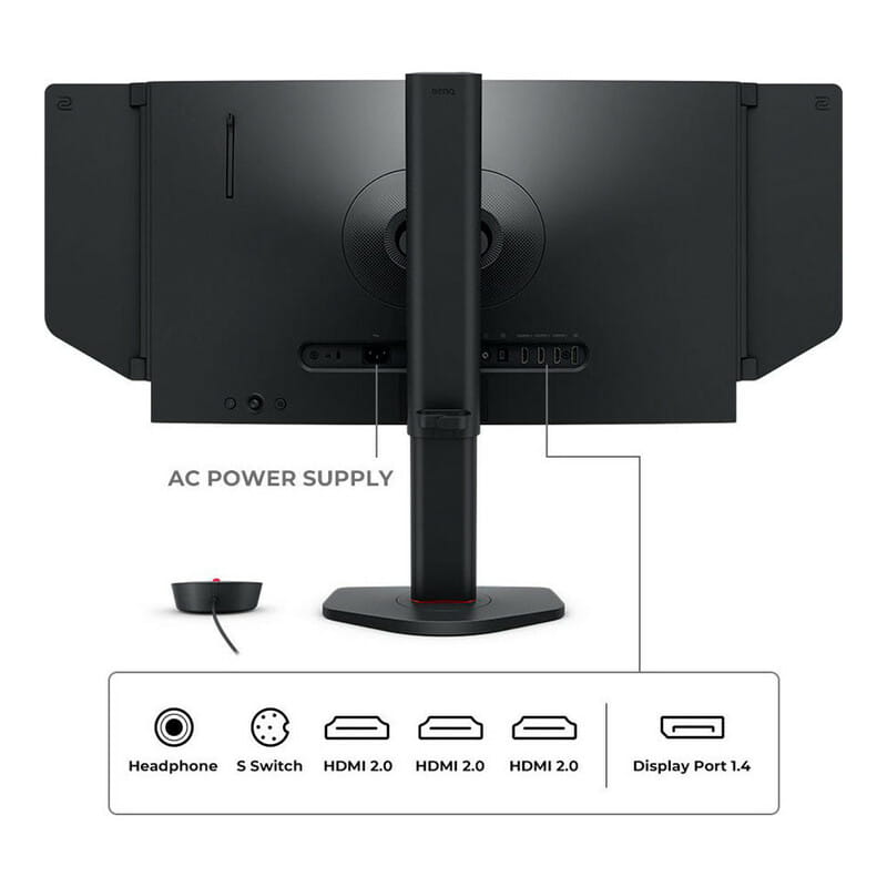 Монiтор BenQ 24.1" XL2566X+ (9H.LMRLB.QBE) Dark Gray 400Hz
