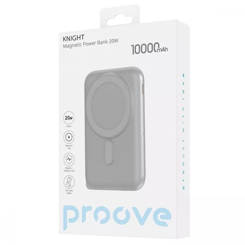 Универсальная мобильная батарея Proove Knight 20W 10000mAh Dark Gray (PBGI20012205)