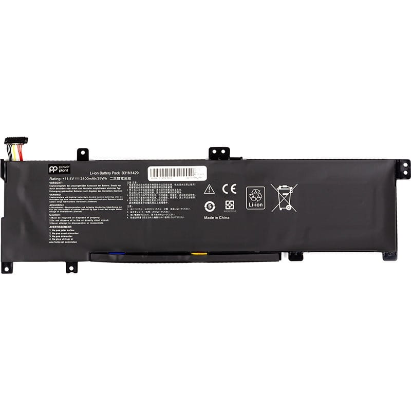 АКБ PowerPlant для ноутбука Asus Vivobook A501LX (B31N1429) 11.4V 3400mAh (NB431564)