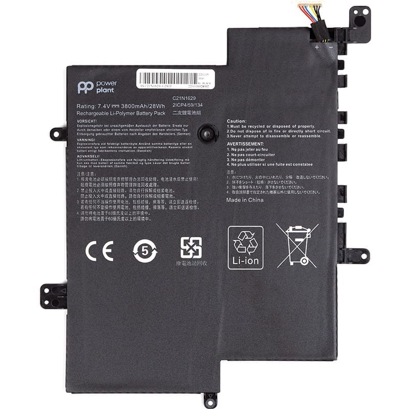 АКБ PowerPlant для ноутбука Asus Vivobook E12 E203NA (C21N1629) 7.4V 3800mAh (NB431700)