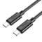 Фото - Кабель Hoco X88 Gratified 60W USB Type-C - USB Type-C (M/M), 1 м, Black (6931474783363) | click.ua