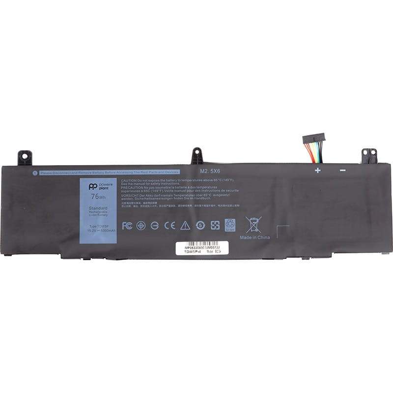 АКБ PowerPlant для ноутбука Dell Alienware 13 R3 (TDW5P) 15.2V 5000mAh (NB441754)