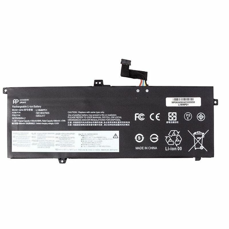 АКБ PowerPlant для ноутбука Lenovo ThinkPad X390 (L18M6PD1) 11.46V 4190mAh (NB482658)