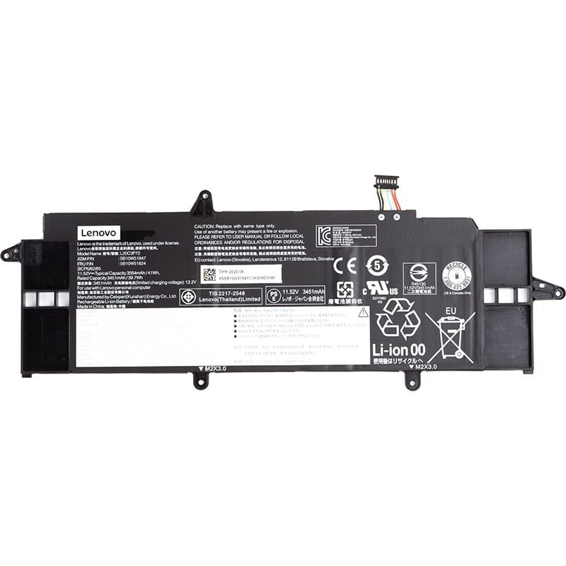 АКБ Lenovo для ноутбука Lenovo ThinkPad X13 Gen 2 (L20C3P72) 11.52V 3564mAh (original) (NB481484)