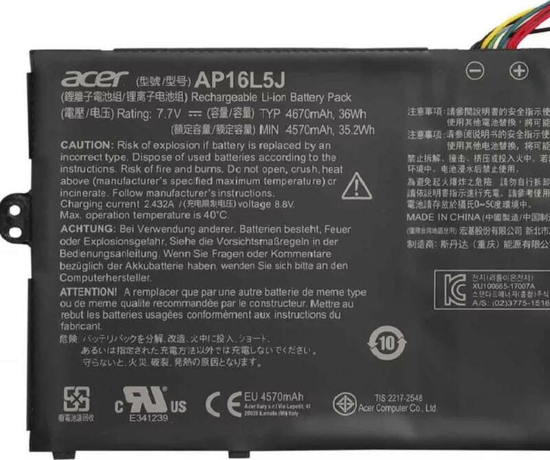 АКБ PowerPlant для ноутбука Acer Switch 3 SW312-31P (AP16L5J) 7.7V 4670mAh (NB410781)