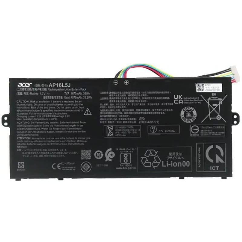 АКБ PowerPlant для ноутбука Acer Switch 3 SW312-31P (AP16L5J) 7.7V 4670mAh (NB410781)