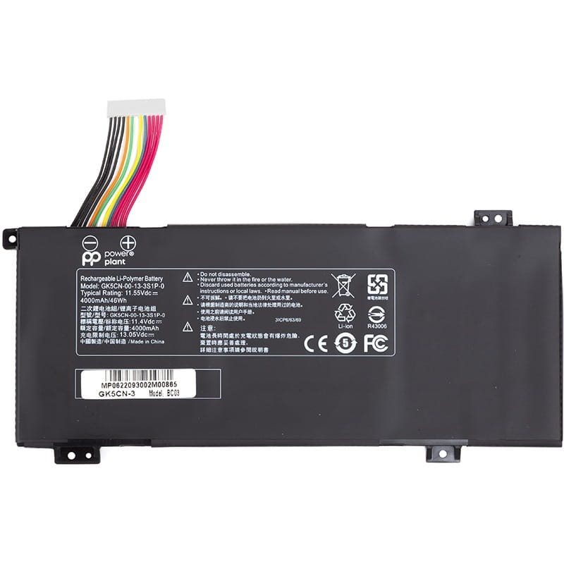 АКБ PowerPlant для ноутбука Machenike T90 Plus (GK5CN) 11.55V 4000mAh (NB400140)