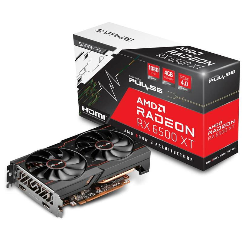 Відеокарта AMD Radeon RX 6500 XT 4GB GDDR6 Pulse OC Sapphire (11314-07-20G)