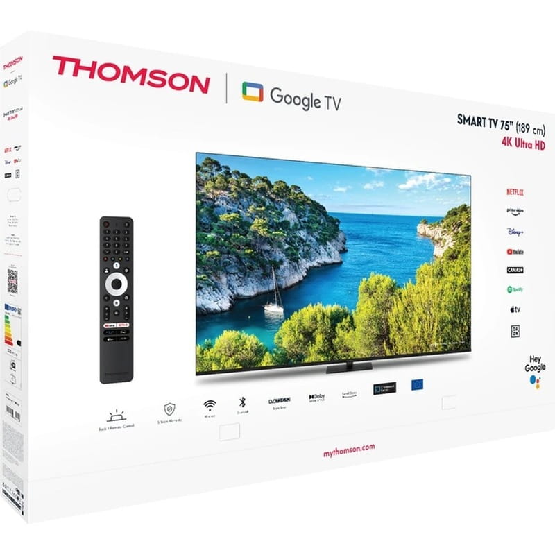 Телевізор Thomson Google TV 75" UHD 75UG5C14