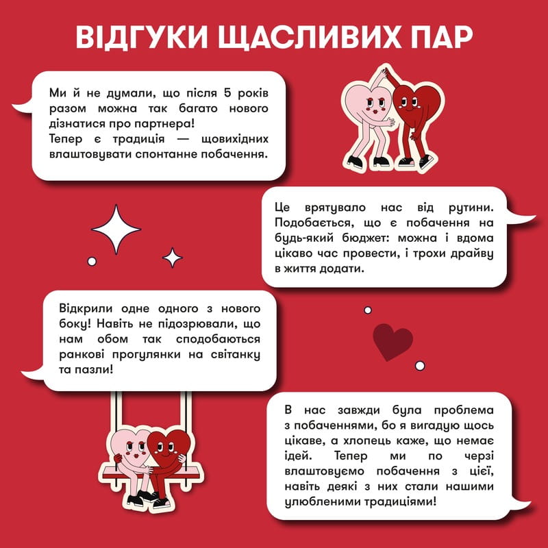 Игра для влюбленных Orner 100 невероятных свиданий (orner-2865)