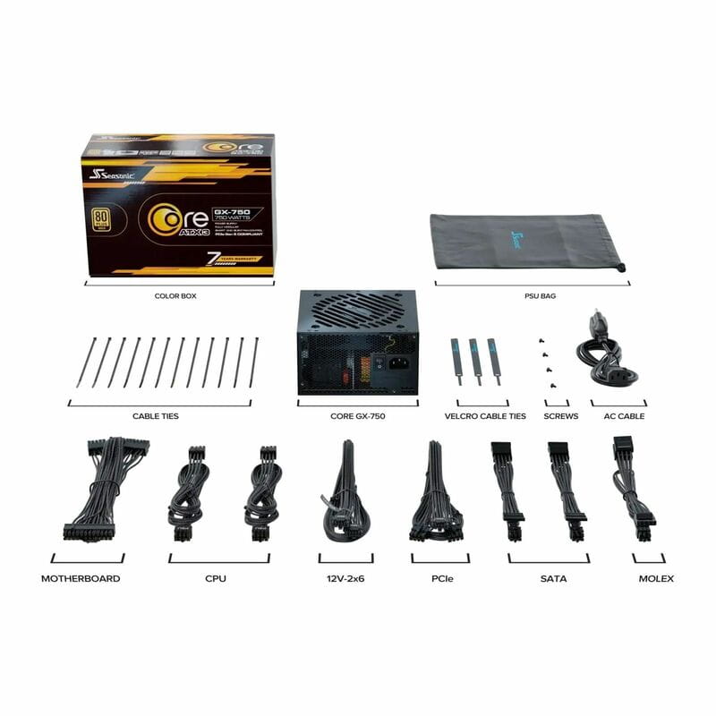 Блок питания Seasonic Core GX 750W ATX 3.1 (SRP-CGX751-A5A32SF)
