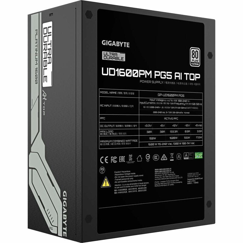 Блок питания Gigabyte 1600W GP-UD1600PM PG5