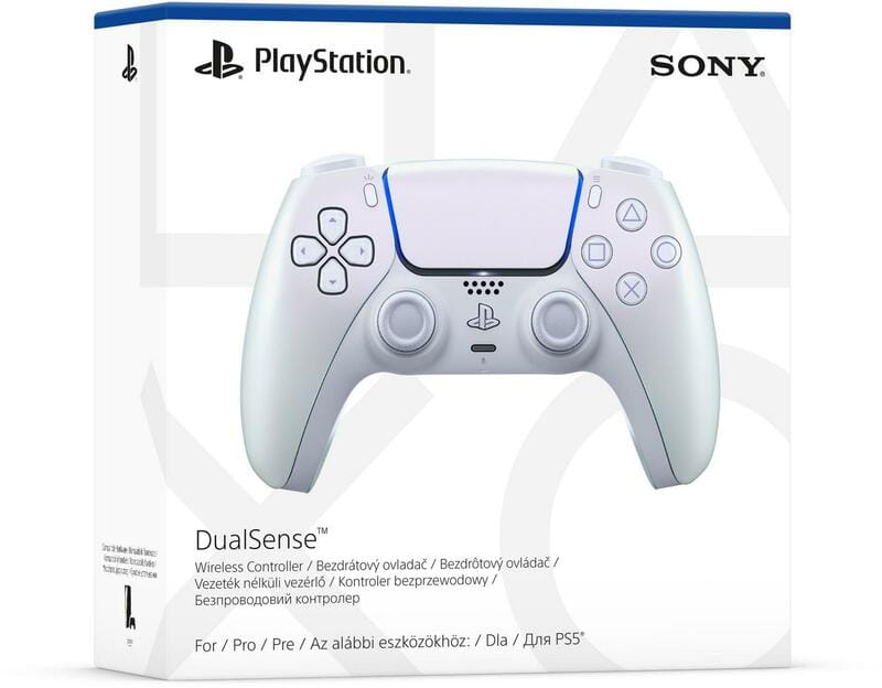 Геймпад беспроводной Sony PlayStation 5 DualSense Chrome Pearl (1000044446)